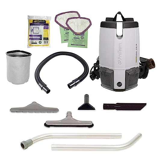 ProTeam Backpack Vacuums, ProVac FS 6 Commercial Backpack Vacuum with HEPA Media Filtration ProTeam Backpack Vacuums, ProVac FS 6 Commercial Backpack Vacuum with HEPA Media Filtration