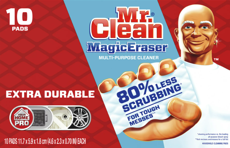 Mr. Clean Magic Eraser, Extra Durable Cleaning Pads with Durafoam, 10 Count